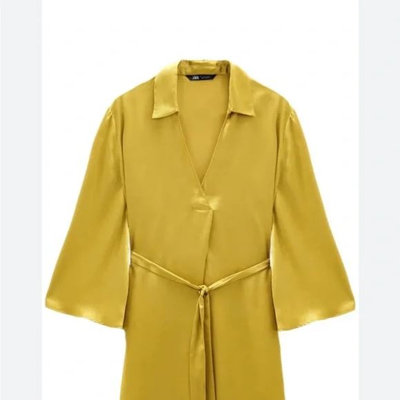 Zara Mustard Yellow Blouse - Picture 9 of 10